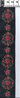 Schmuckband Rosenkränzchen schwarz/rot3,5cm breit