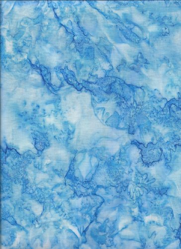 Batik blau gewolkt 110cm breit
