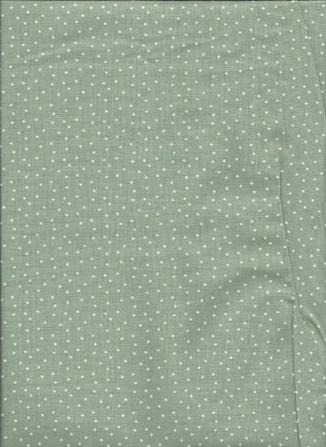 BW-stoff Tupfen graugrün-weiß 1,50 m breit