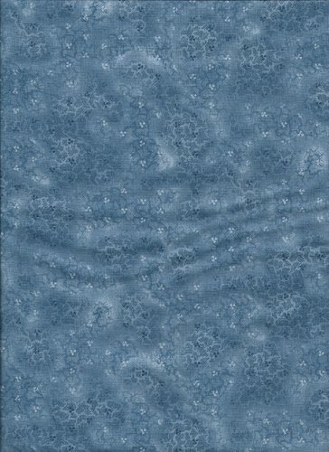 BW-Stoff blau  gemustert 110cm breit